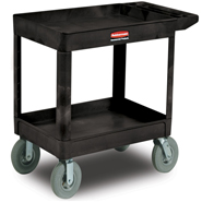 UTILITY CART 2-SHELF HD CART BK